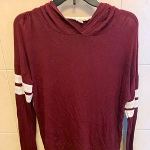Burgundy thin hoodie